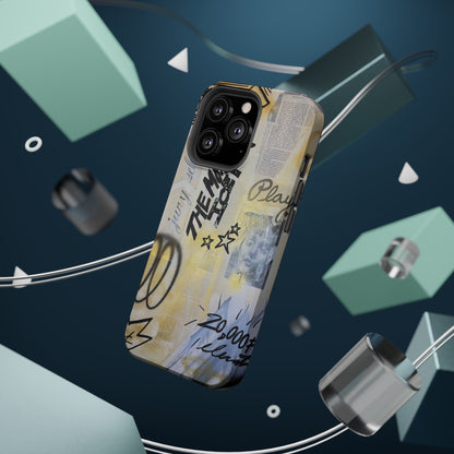 MagSafe "golden glacier" airbrush iPhone case