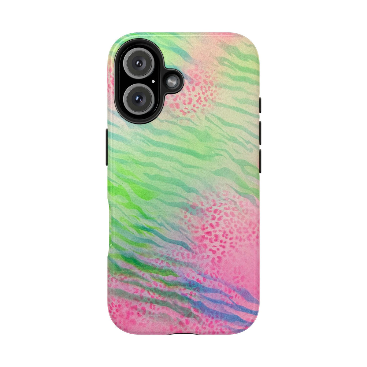 "teal cheetah" airbrush iPhone case