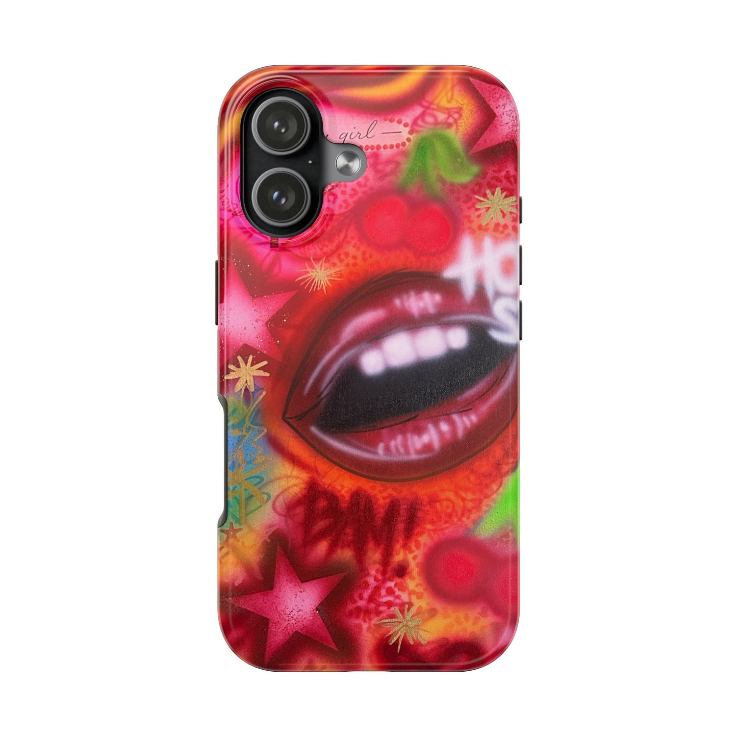 "hot stuff" airbrush iPhone case