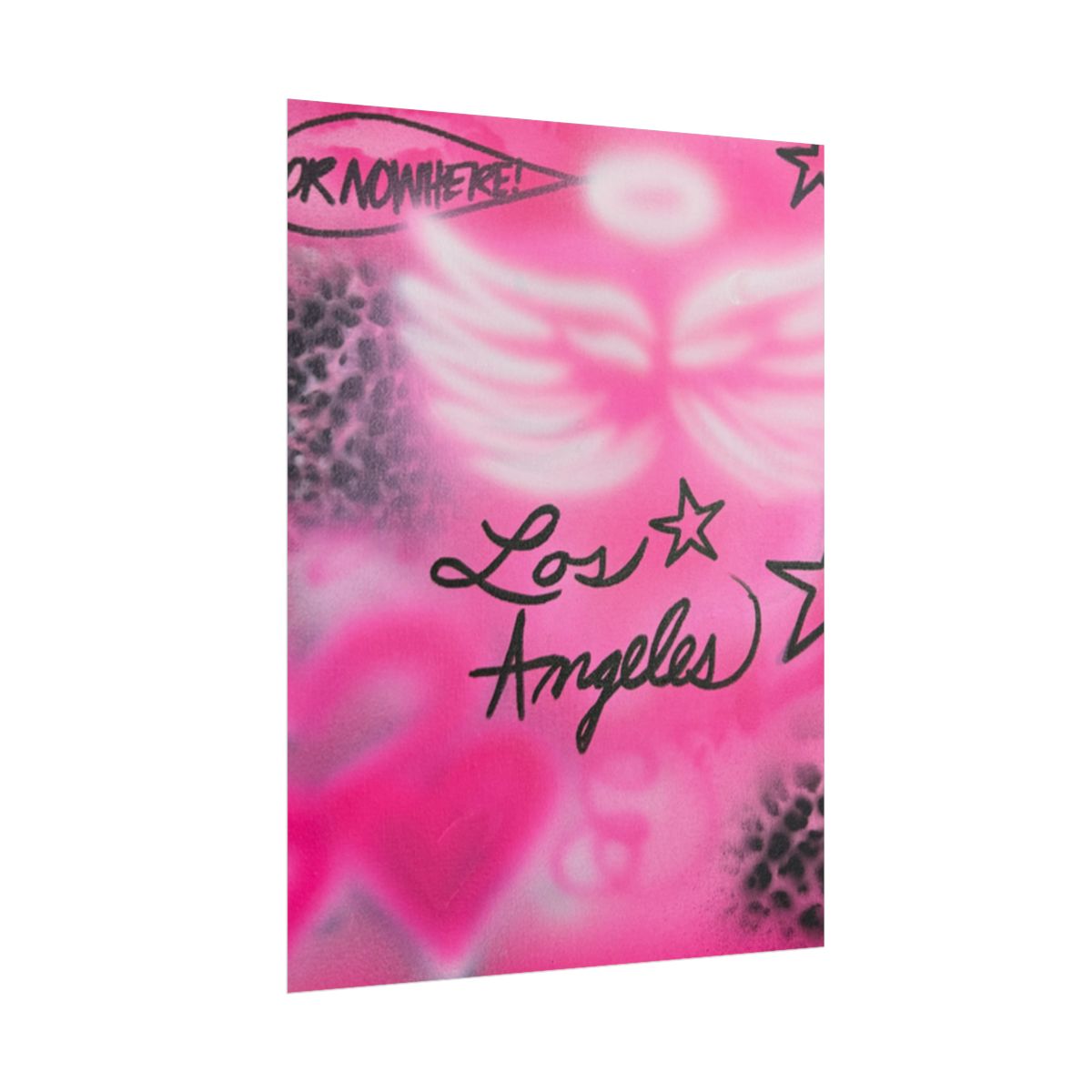 "pink angel wings" airbrush rolled print