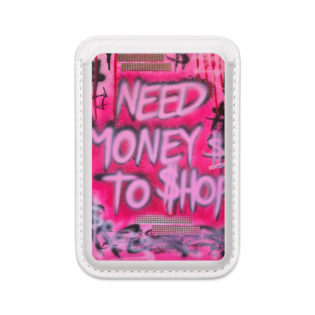"need $$ to shop" airbrusuh wallet (Magsafe® Compatible)