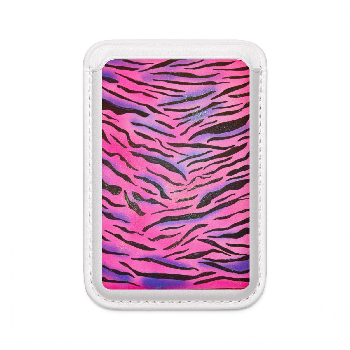 "pink glitter zebra" airbrusuh wallet (Magsafe® Compatible)