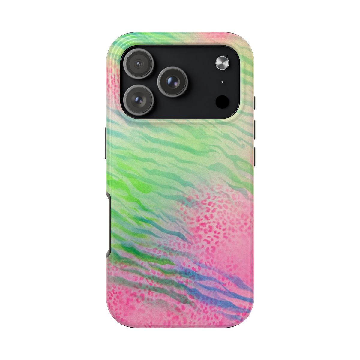 "teal cheetah" airbrush iPhone case