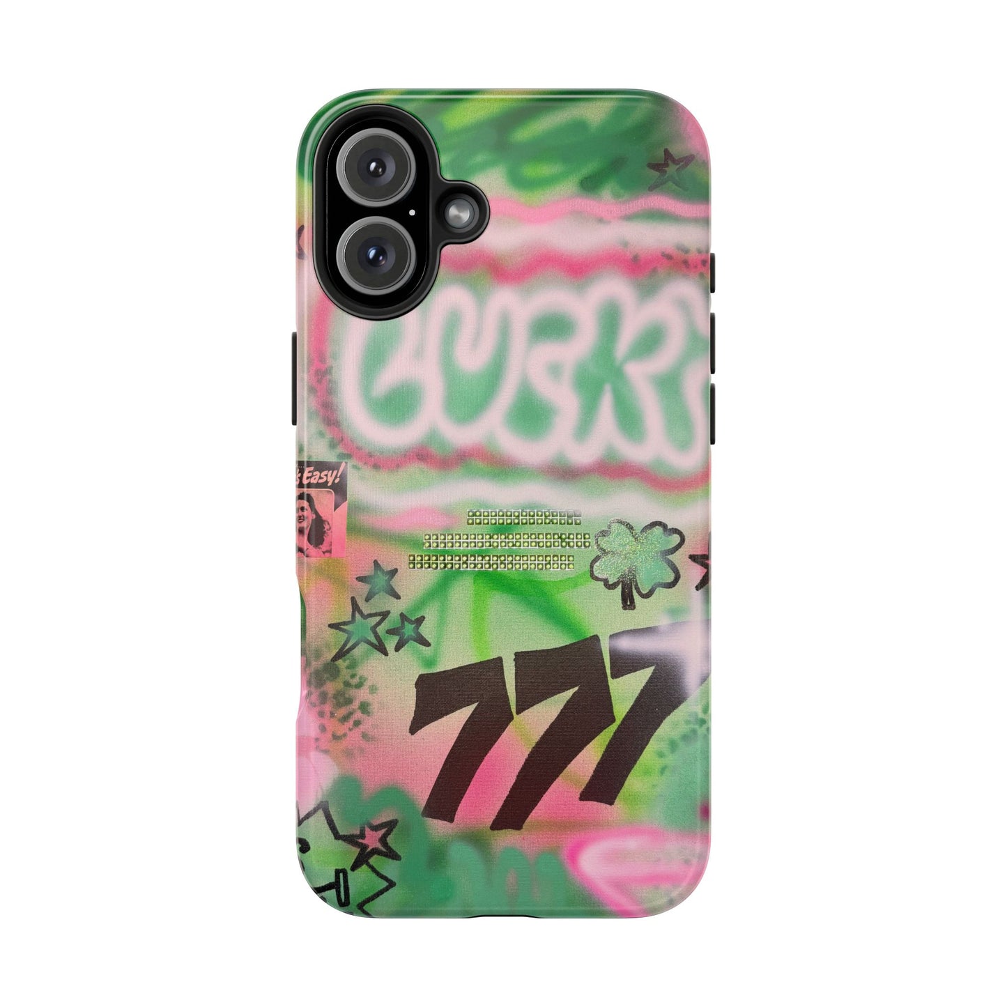 "so lucky" airbrush iPhone case