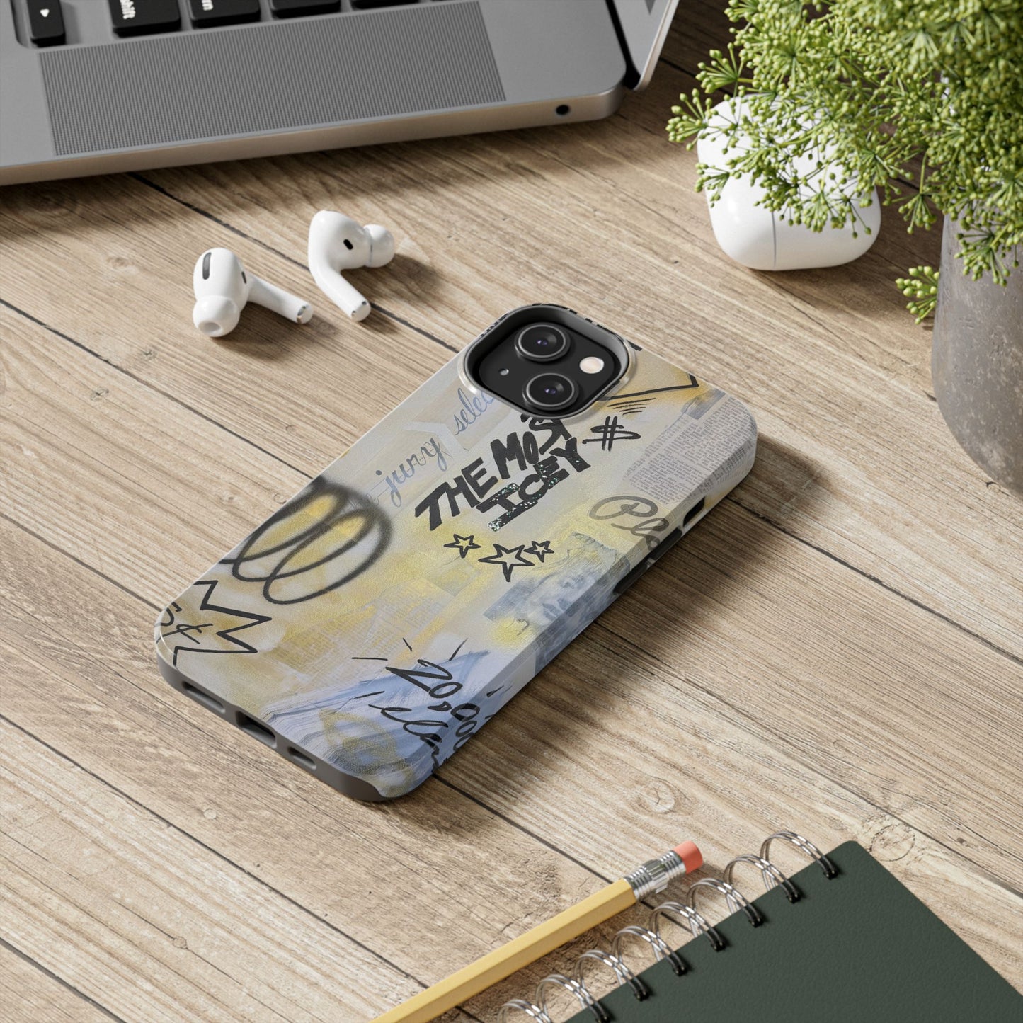 "golden glacier" airbrush iPhone case