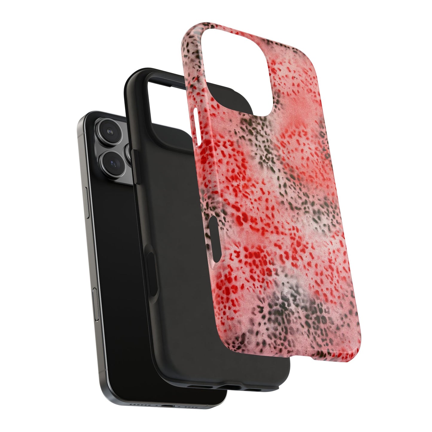 "red cheetah" airbrush iPhone case