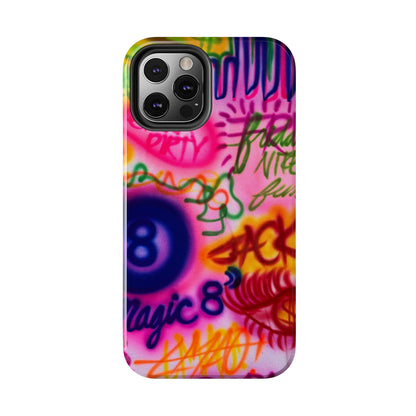 "colorful chaos" airbrush iPhone case