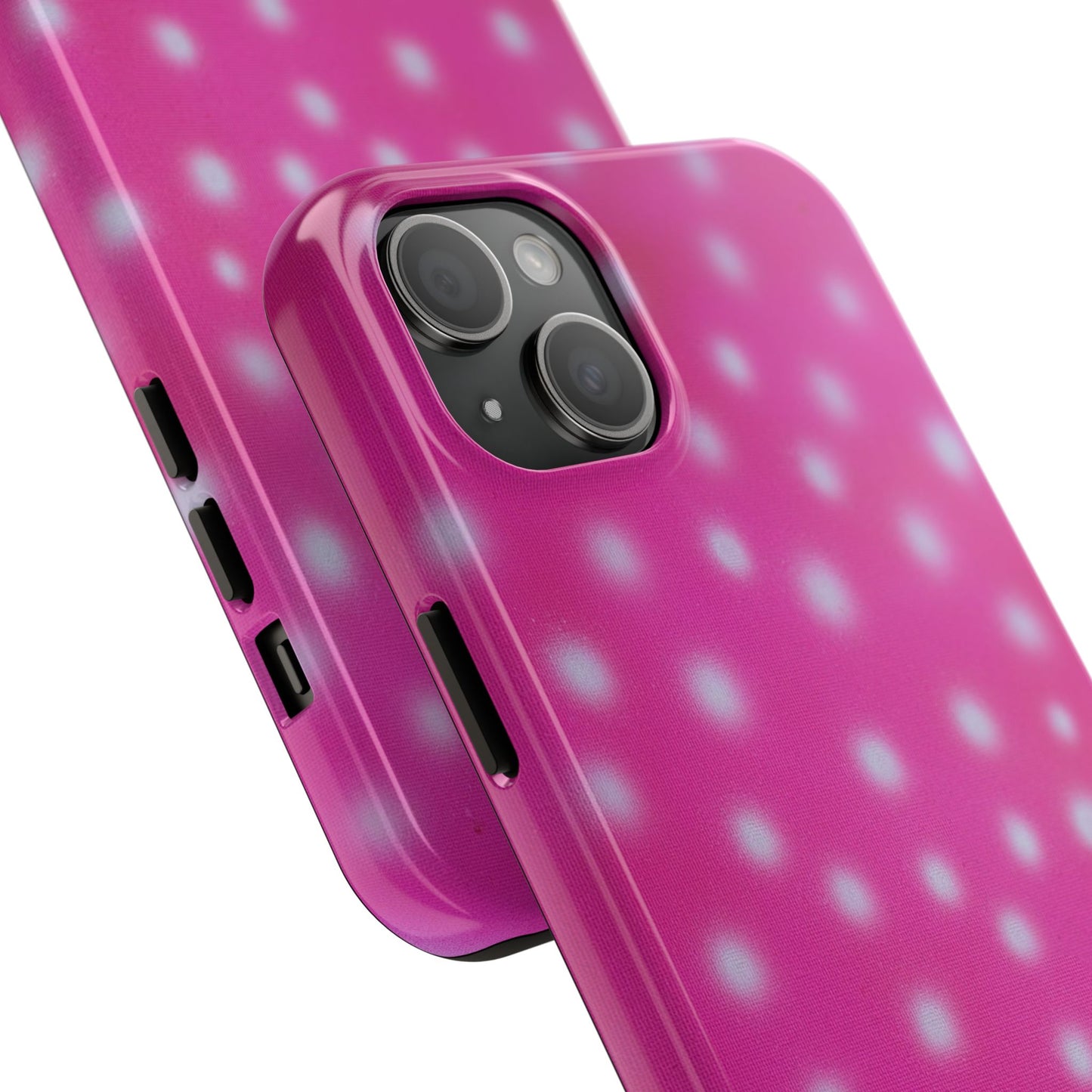 "bubblegum polka dot" airbrush iPhone case