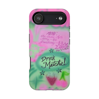 MagSafe "matcha!" airbrush iPhone case
