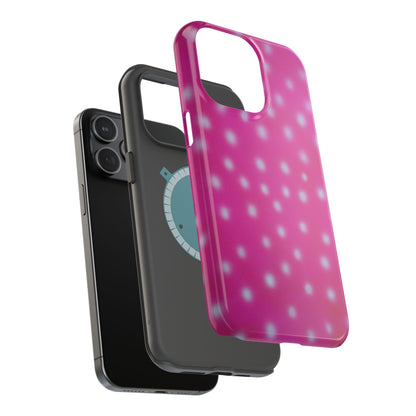 MagSafe "bubblegum polka dot" airbrush iPhone case