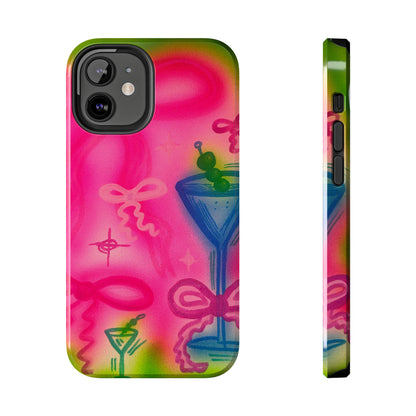 "bow martini" airbrush iPhone case