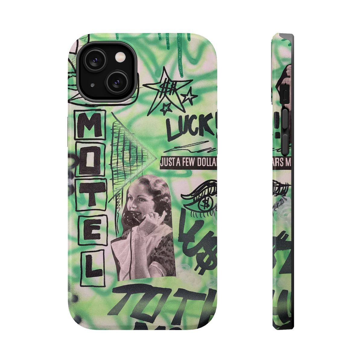 MagSafe "lust over luck" airbrush iPhone case