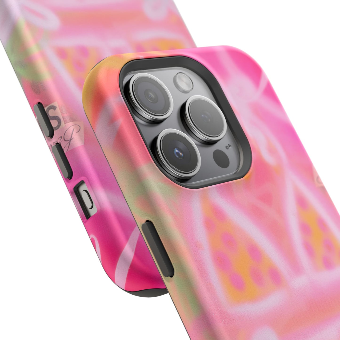 MagSafe "yellow polka dot bikini" airbrush iPhone case