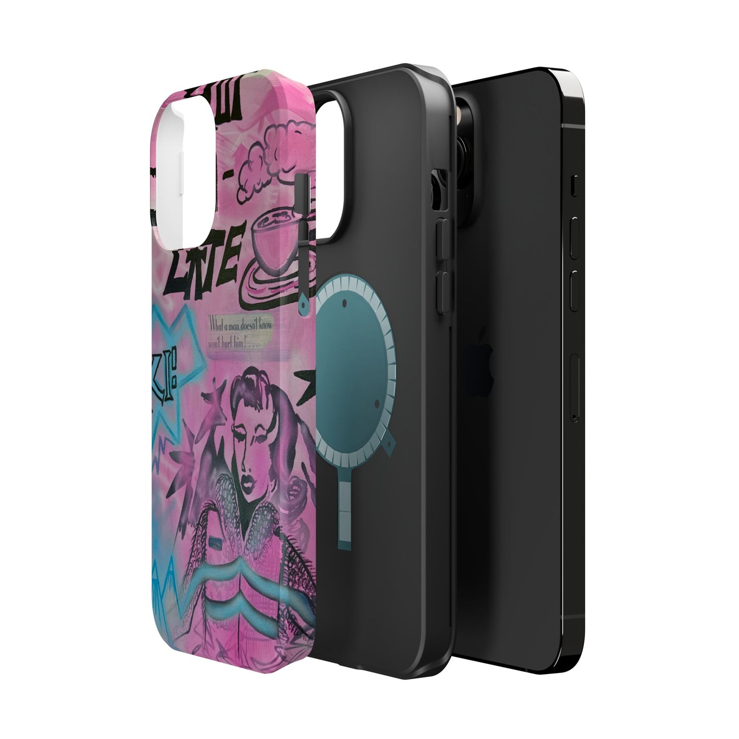MagSafe "avant le ski" airbrush iPhone case