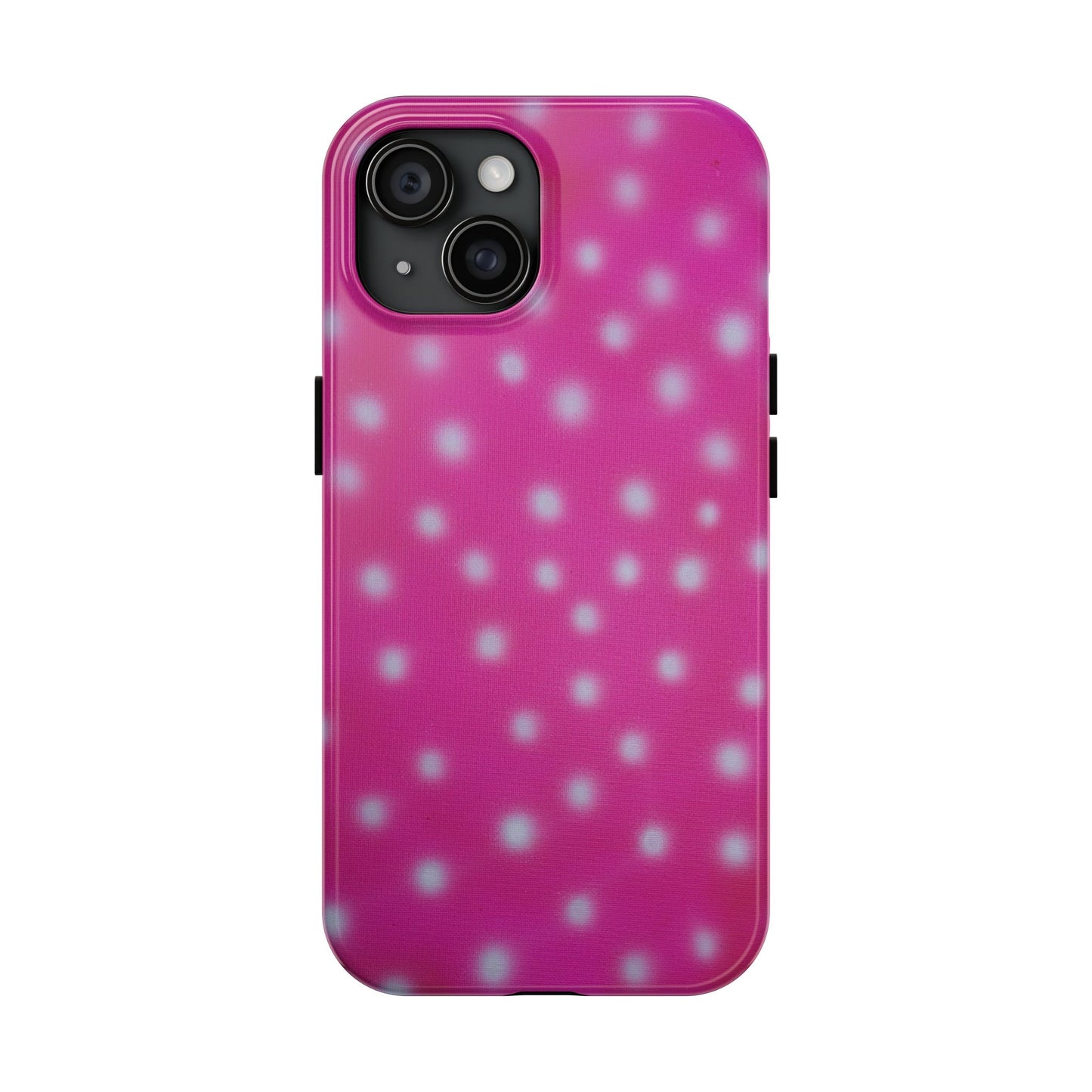 "bubblegum polka dot" airbrush iPhone case