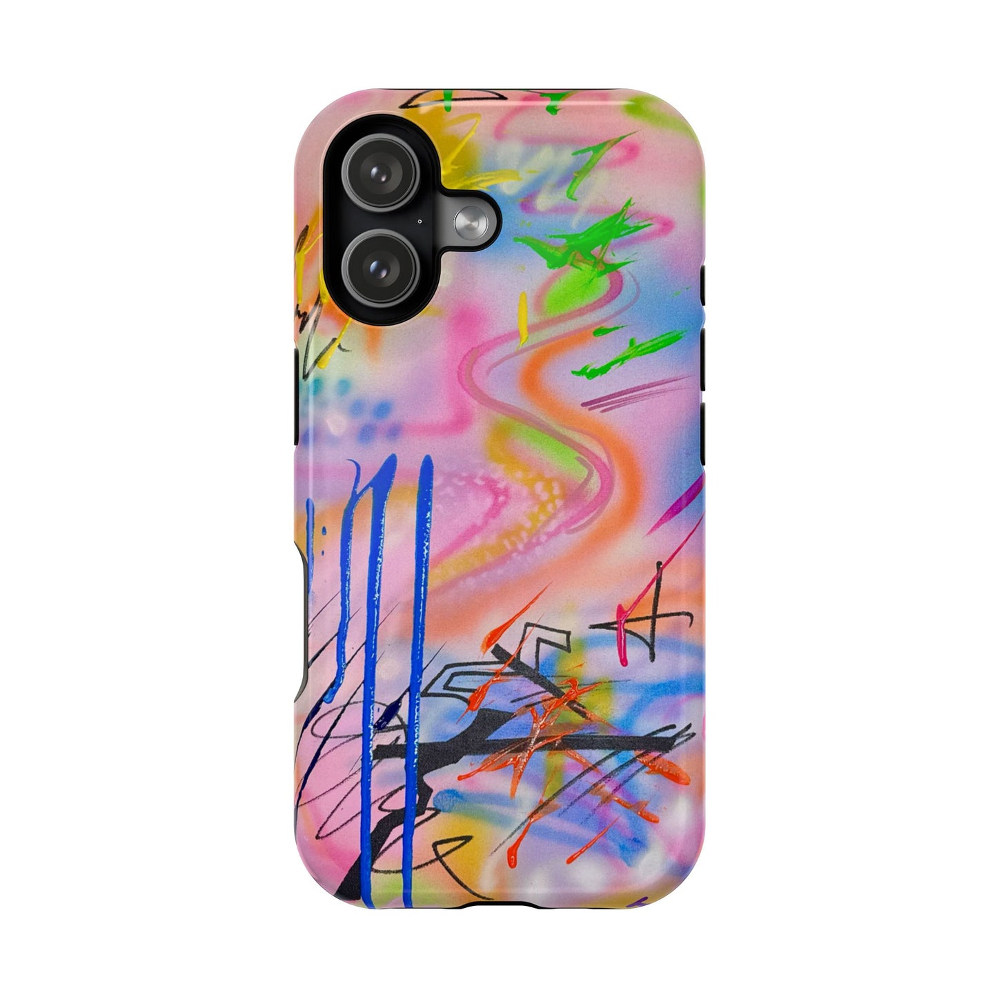 MagSafe "neon haze" airbrush iPhone case