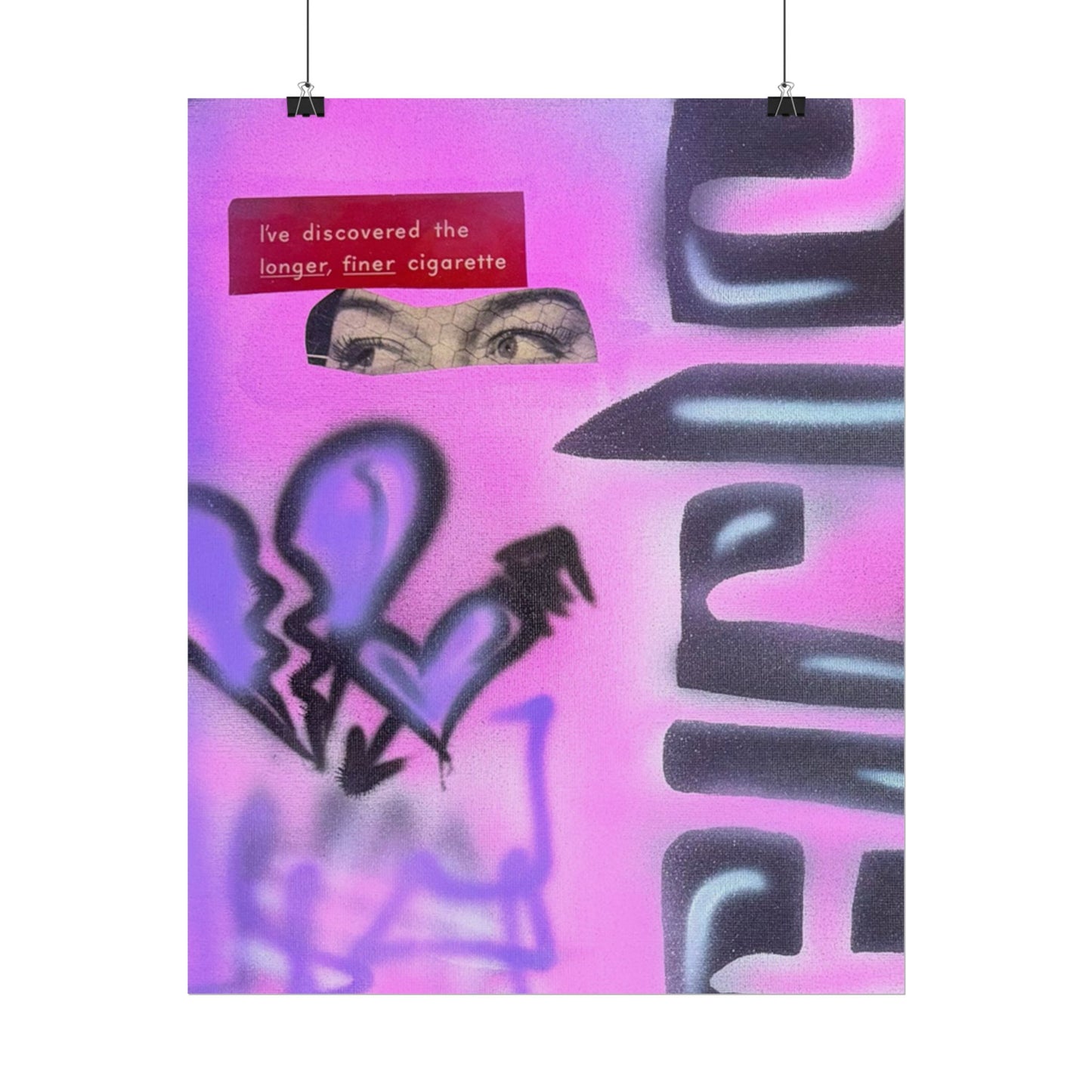 "purple princess" airbrush rolled print