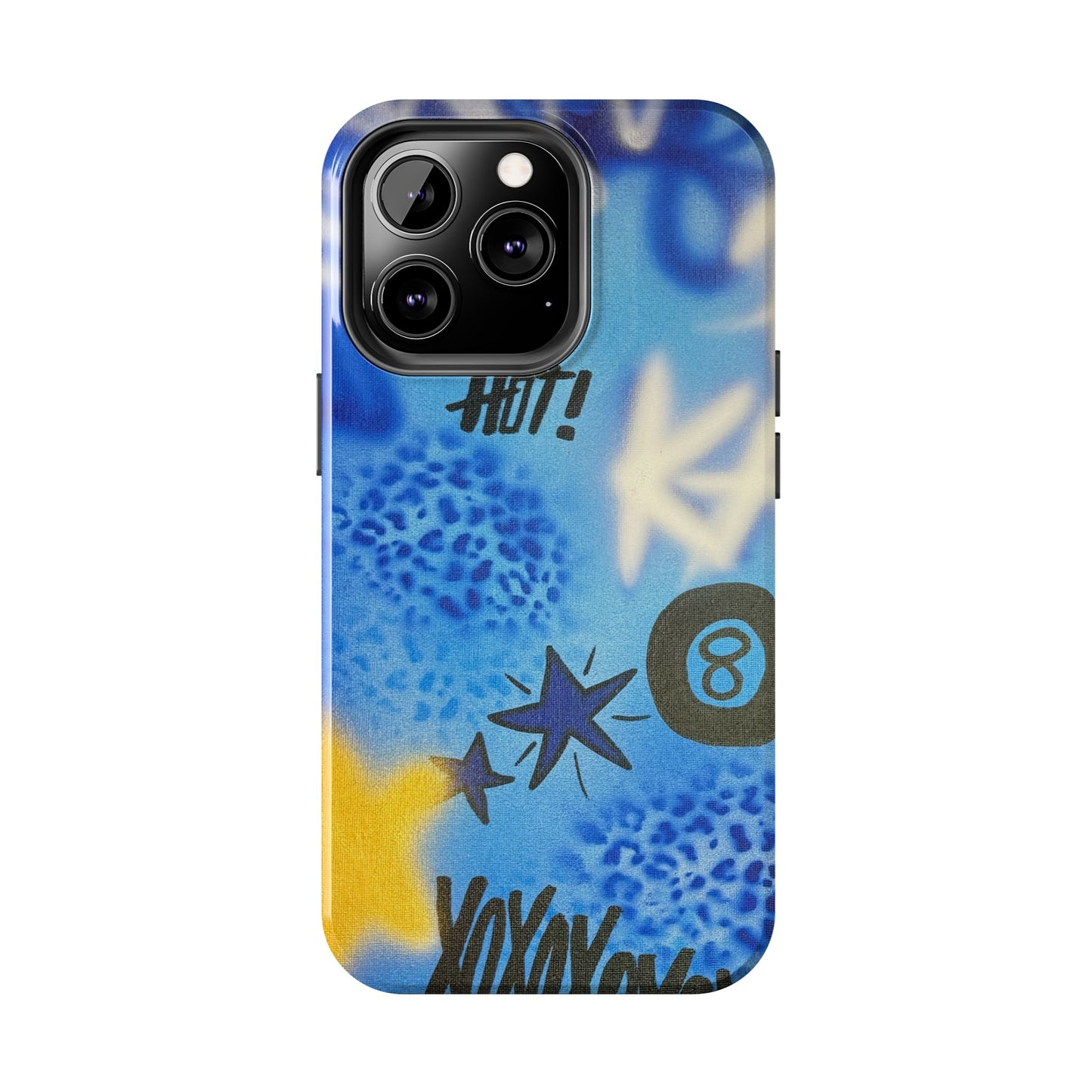 "brilliant blues" airbrush iPhone case