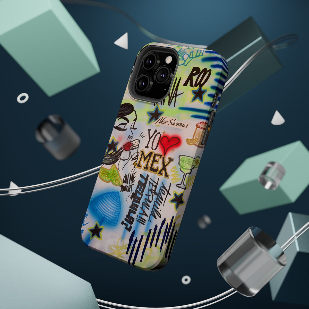 MagSafe "salted lime" airbrush iPhone case