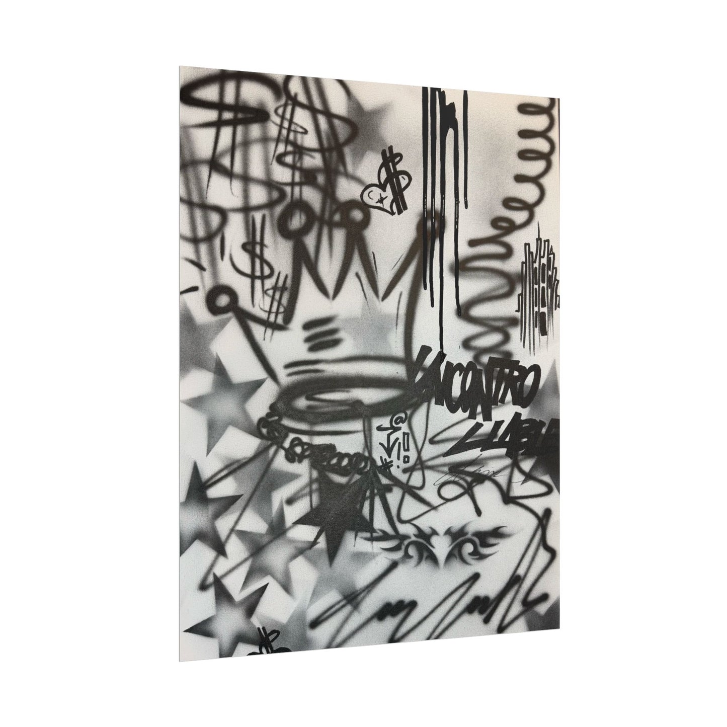 early access airbrush rolled print