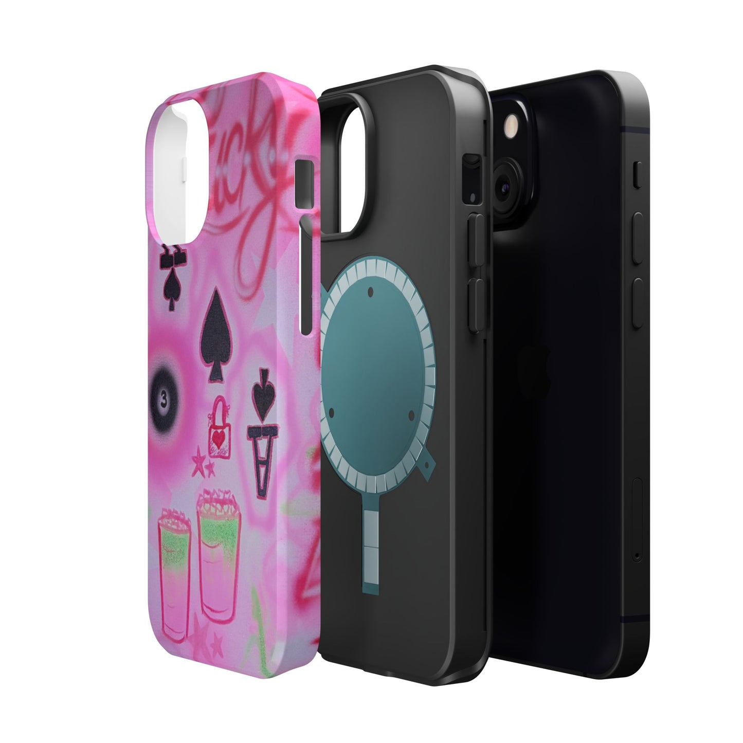 MagSafe "lucky ace" airbrush iPhone case