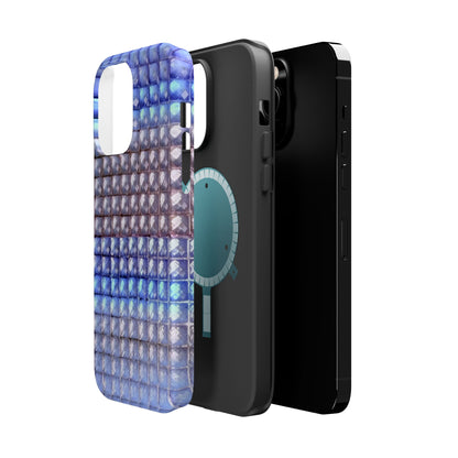 MagSafe "blue studs" airbrush iPhone case