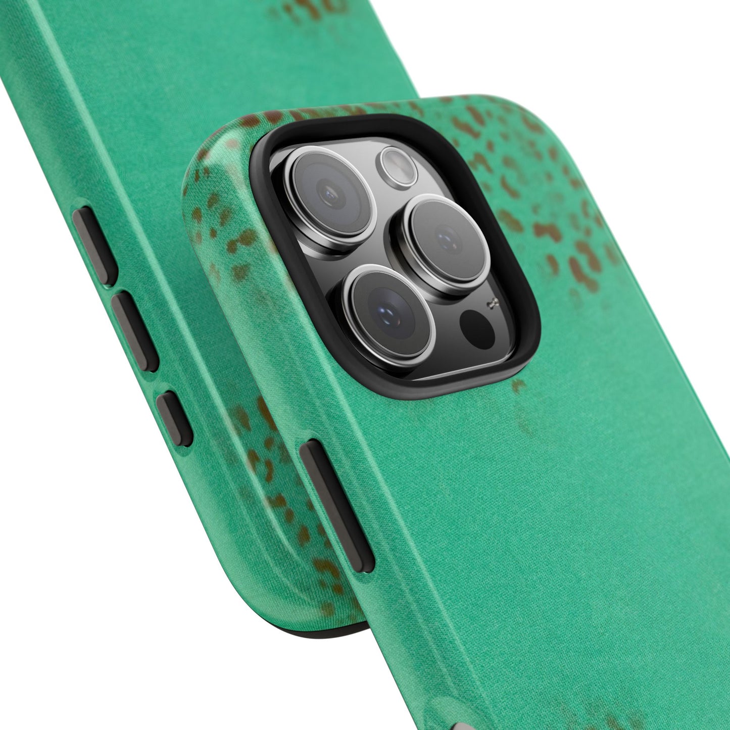 "teal cheetah" airbrush iPhone case