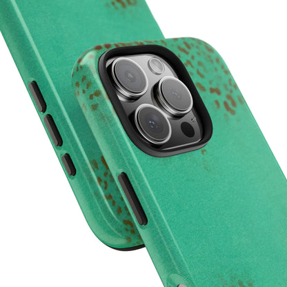 "teal cheetah" airbrush iPhone case