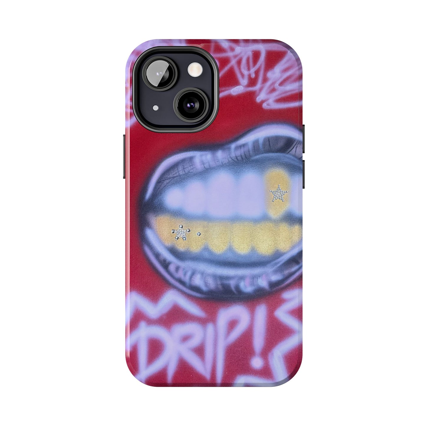 "tooth drip" airbrush iPhone case
