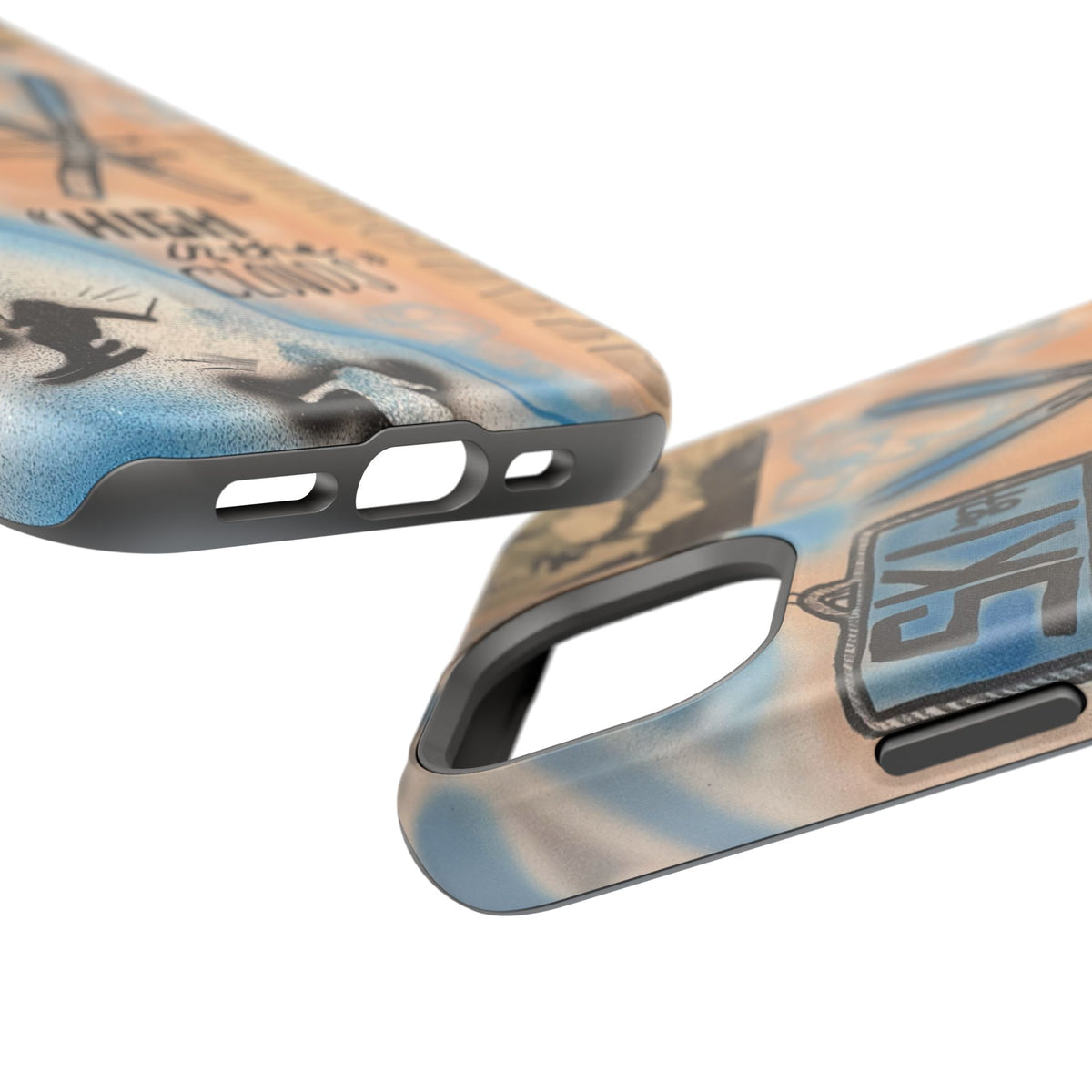MagSafe „high in the clouds“ Airbrush iPhone Hülle