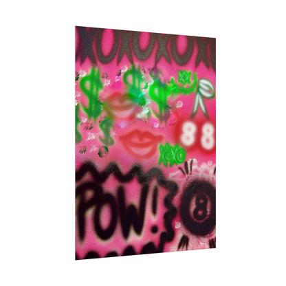 "electr!c dreamz" airbrush rolled print