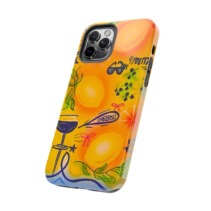"citrus coastline" airbrush iPhone case