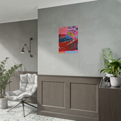 "miami momentos" airbrush rolled print