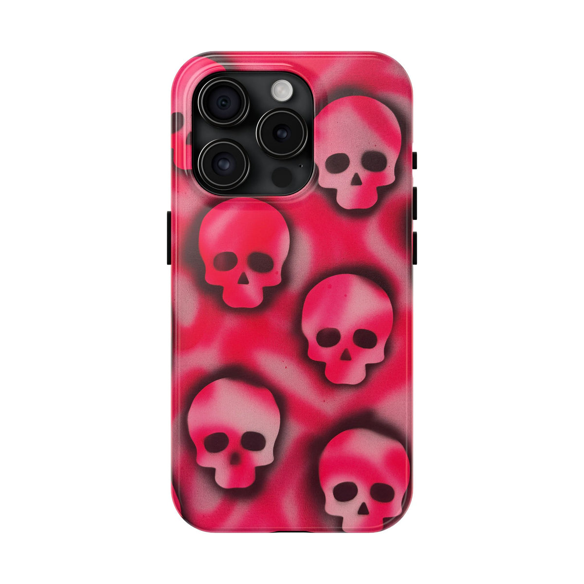 "pink skully" airbrush iPhone case