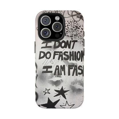 "i am fashion" airbrush iPhone case