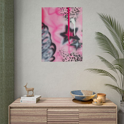 "pink cheetah" airbrush rolled print