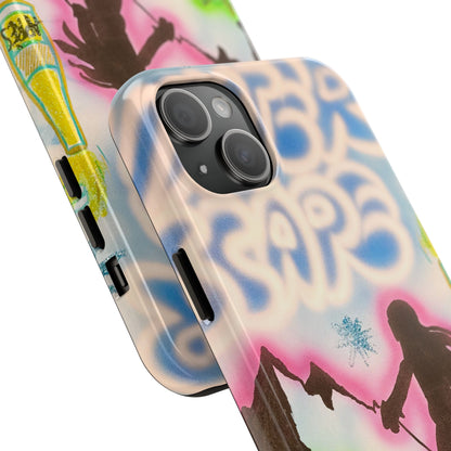 "winter escape" airbrush iPhone case