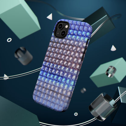 MagSafe "blue studs" airbrush iPhone case