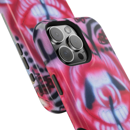 MagSafe "be happy, go lucky" Airbrush-iPhone-Hülle