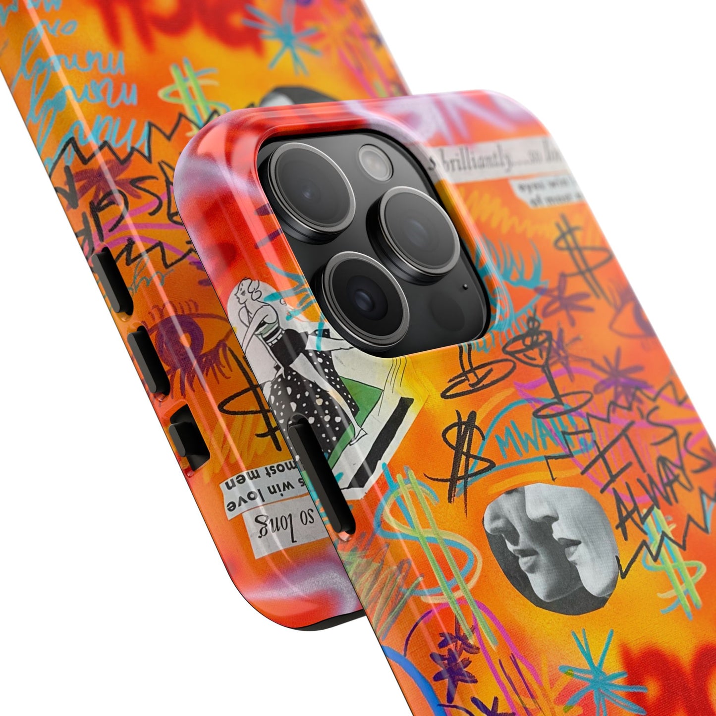 "young, rich, hot!" airbrush iPhone case