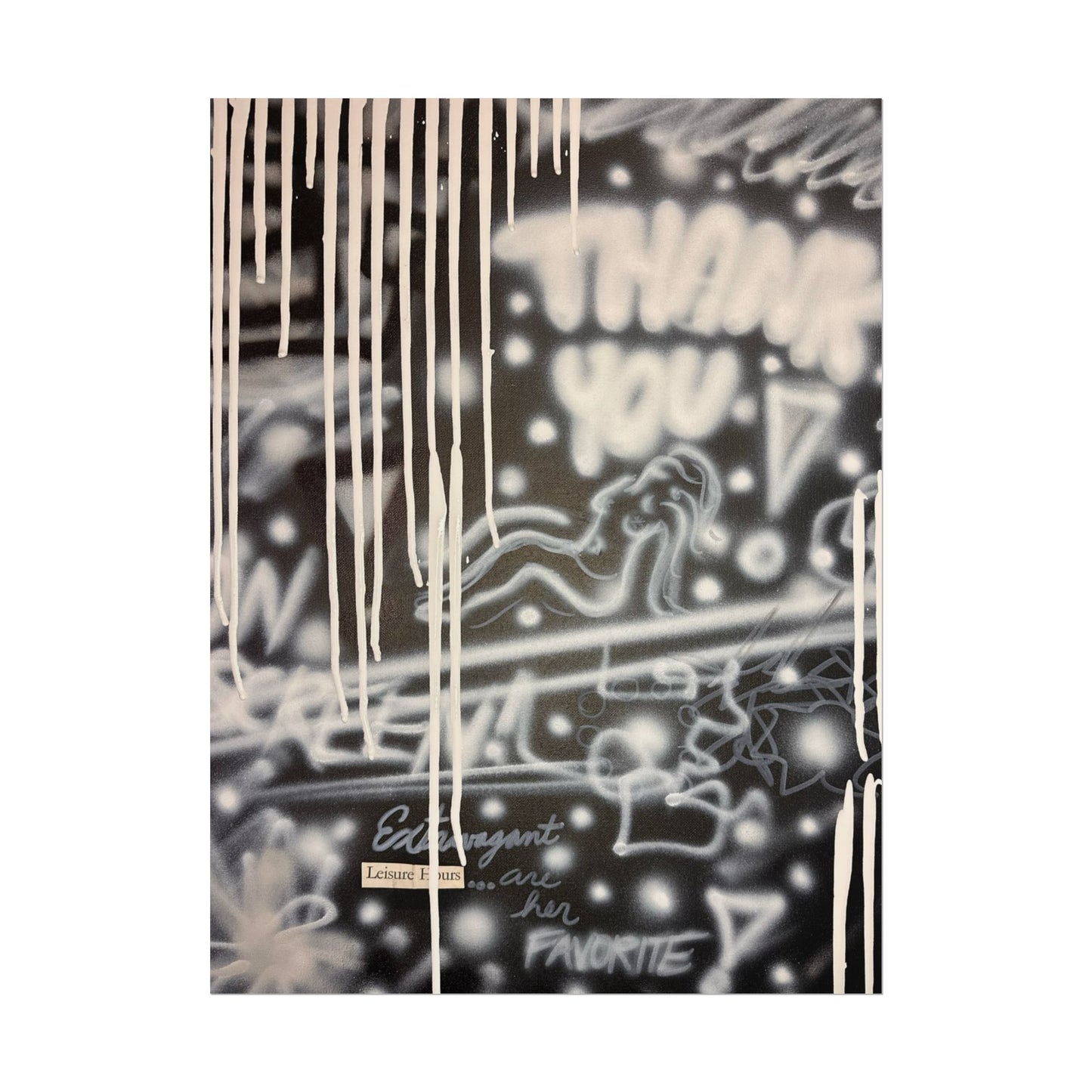 "extravagant leisure" airbrush rolled print