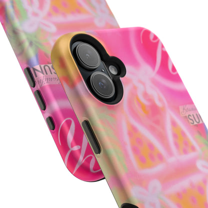 MagSafe "santa monica strawberry" airbrush iPhone case