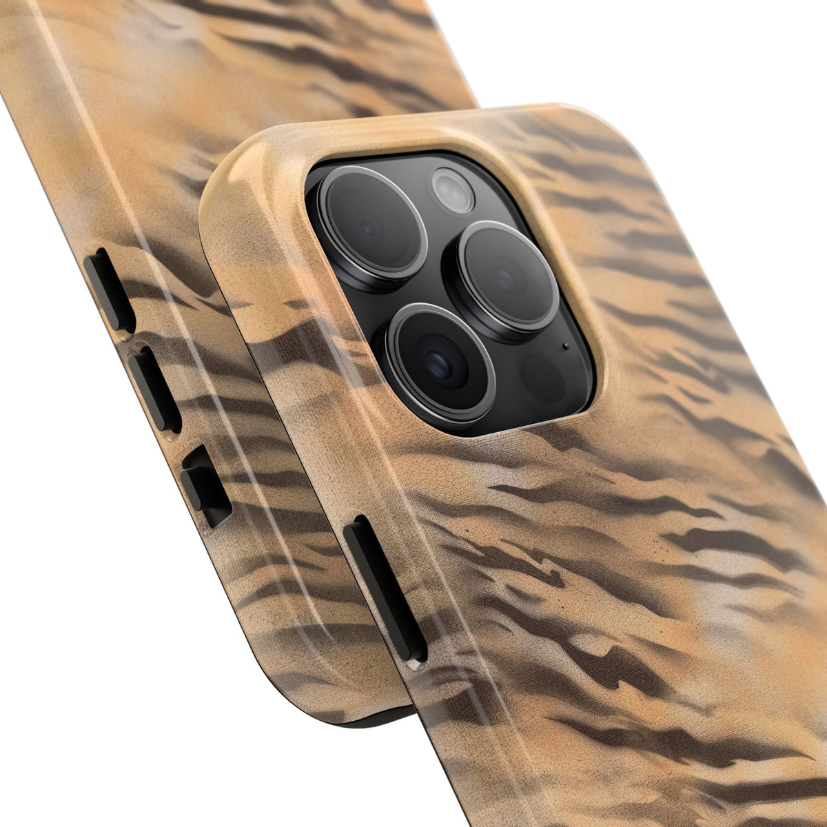 neutral tiger airbrush iPhone case