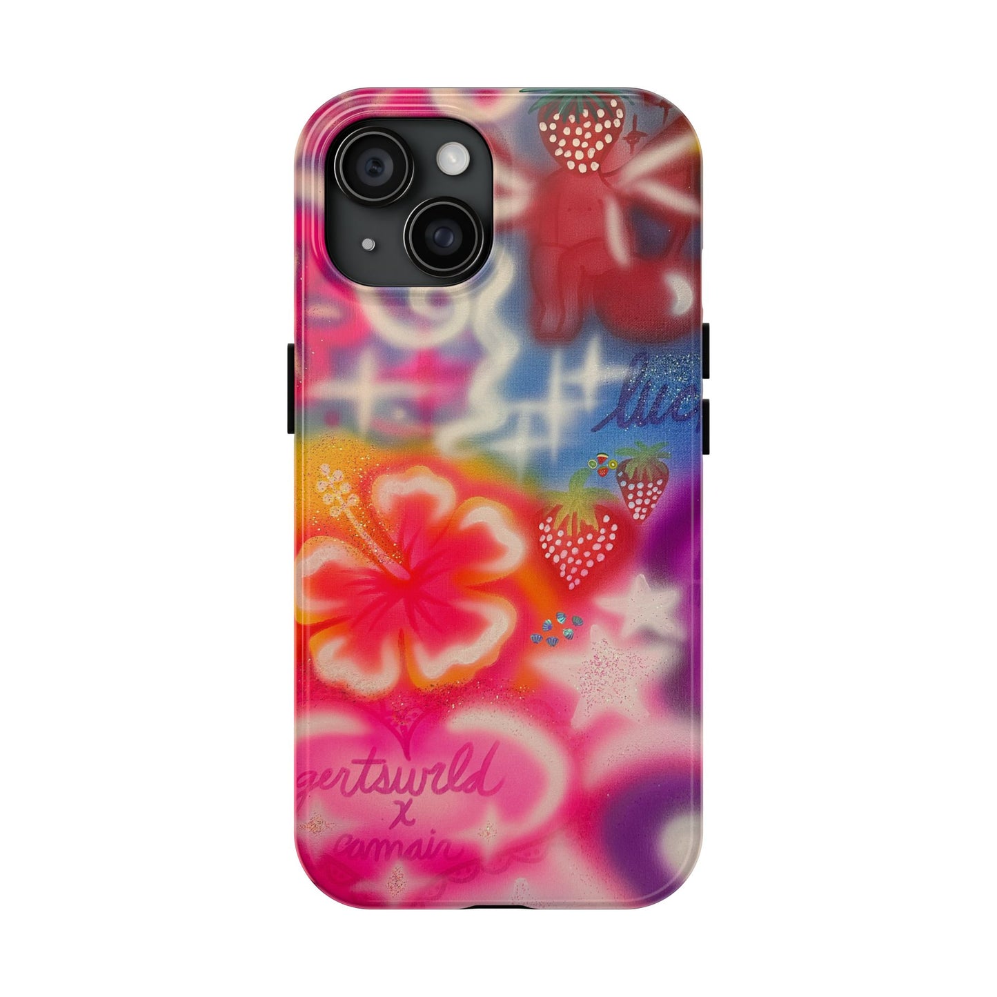 "luck and luv" airbrush iPhone case