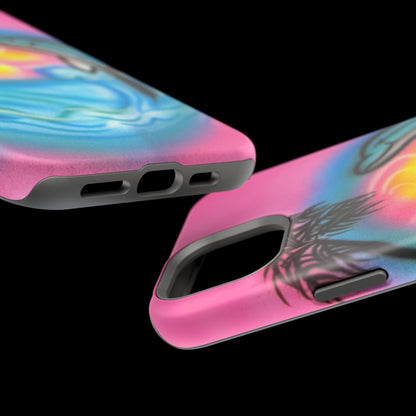 MagSafe "Delfinliebe" Airbrush iPhone-Hülle