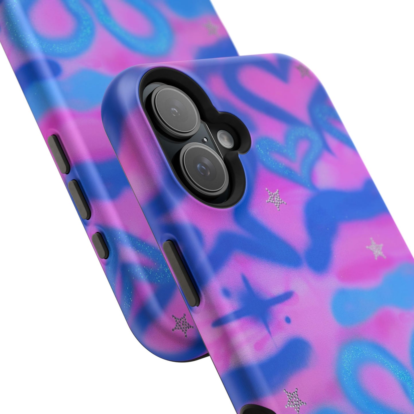 MagSafe "blue camo" airbrush iPhone case