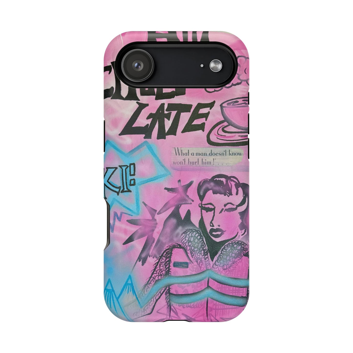 MagSafe "avant le ski" airbrush iPhone case
