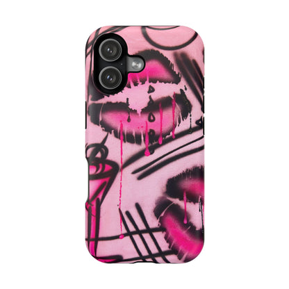 MagSafe "glossy pout" airbrush iPhone case