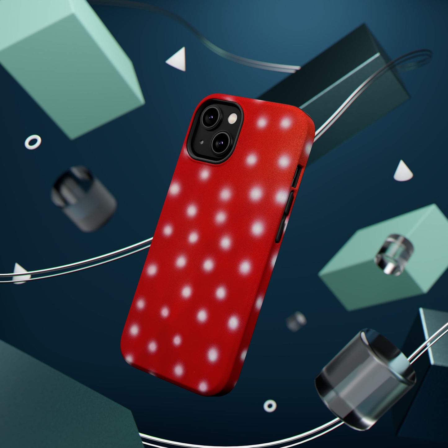 MagSafe "cherry crush polka dot" airbrush iPhone case