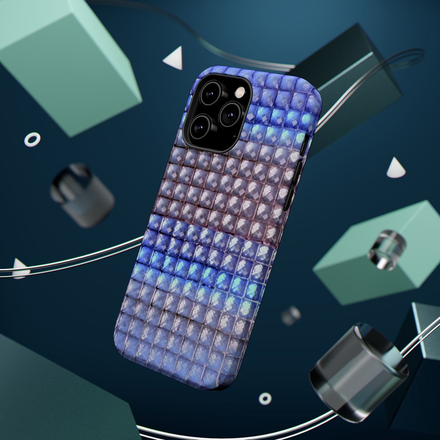 MagSafe "blue studs" airbrush iPhone case